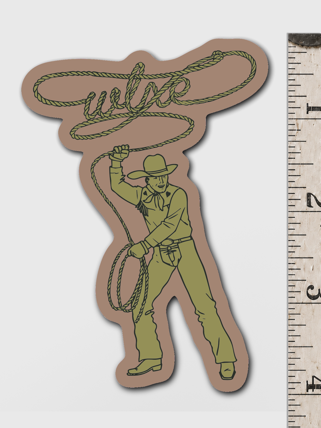 Lasso Man Sticker - Pink