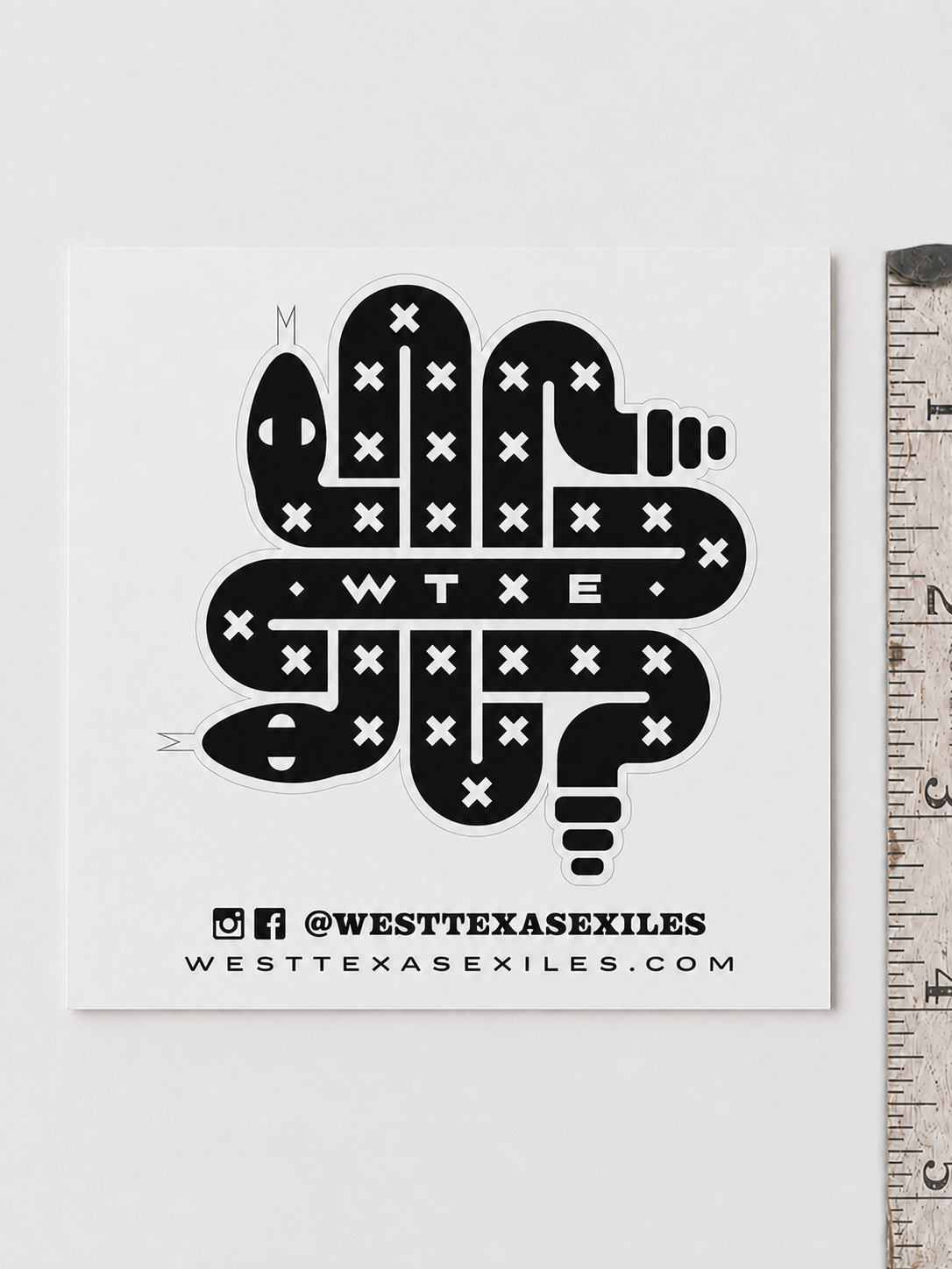 WTXE Serpent Crest Sticker