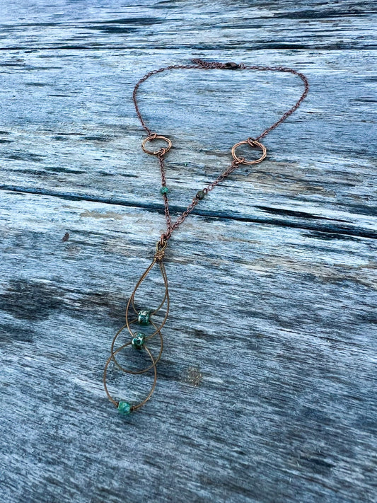 Brass Guitar String Necklace